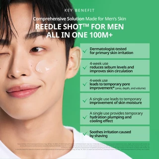 [VT] Reedle Shot for Man All-in-one Pore & Sebum & Moisturizing care [Official Flagship]