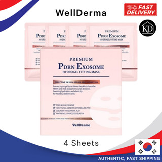 [WellDerma] Premium PDRN Exosome Hydrogel Fitting Mask 30 g …