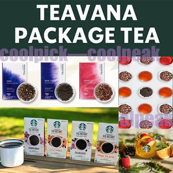 [ starbucks Korea TEAVANA BAR & VIA TEA & Origami ] ถุงชากาแฟพรีเมี่ยม 8 รสชาติ 12 ต่อกล่อง mint blend jeju ชาเขียวออร์แกนิก youthberry english chamomile อาหารเช้าเอิร์ลสีเทา
