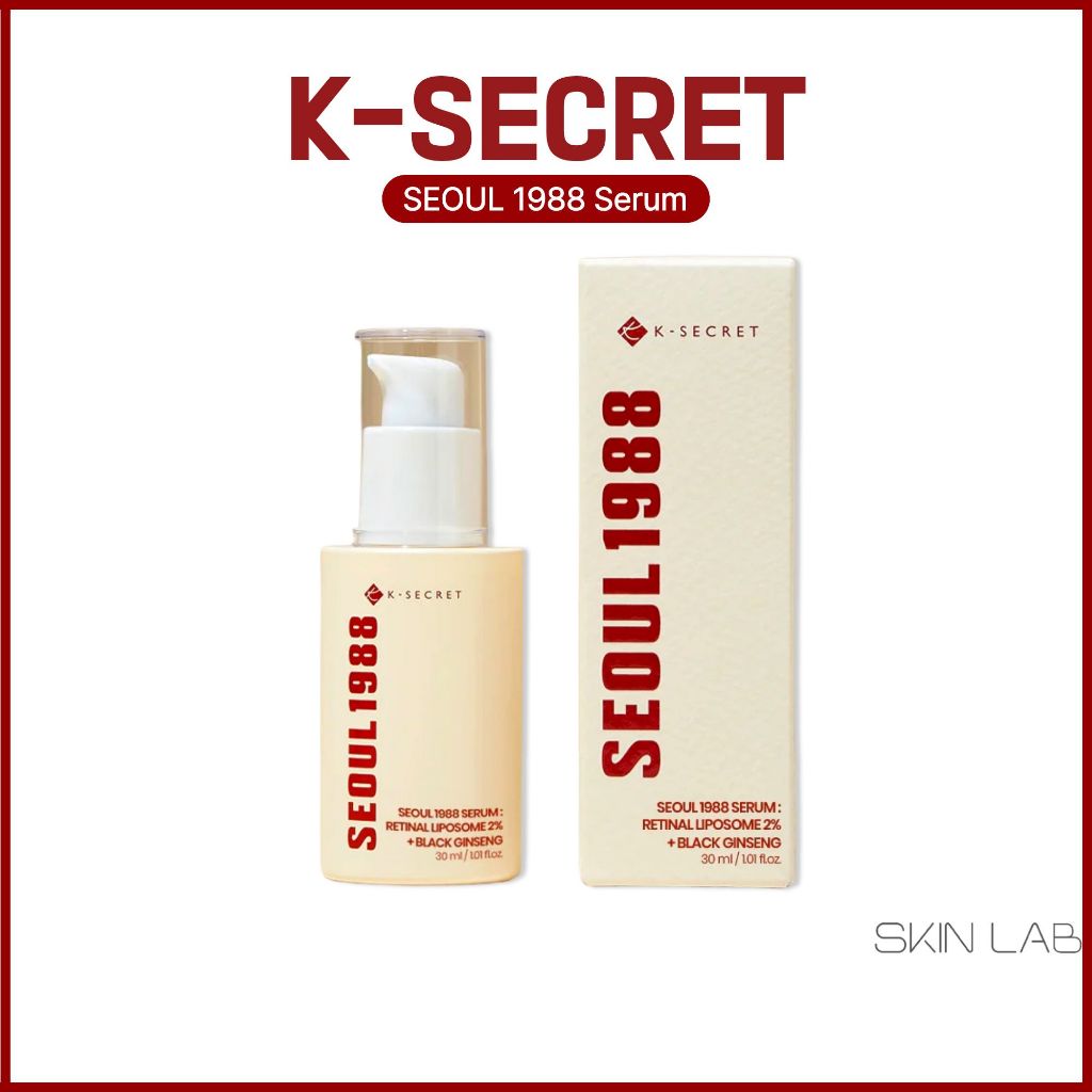 [K-SECRET] SEOUL 1988 Serum : Retinal Liposome 2% + Black Ginseng 30ml – เซรั่ม