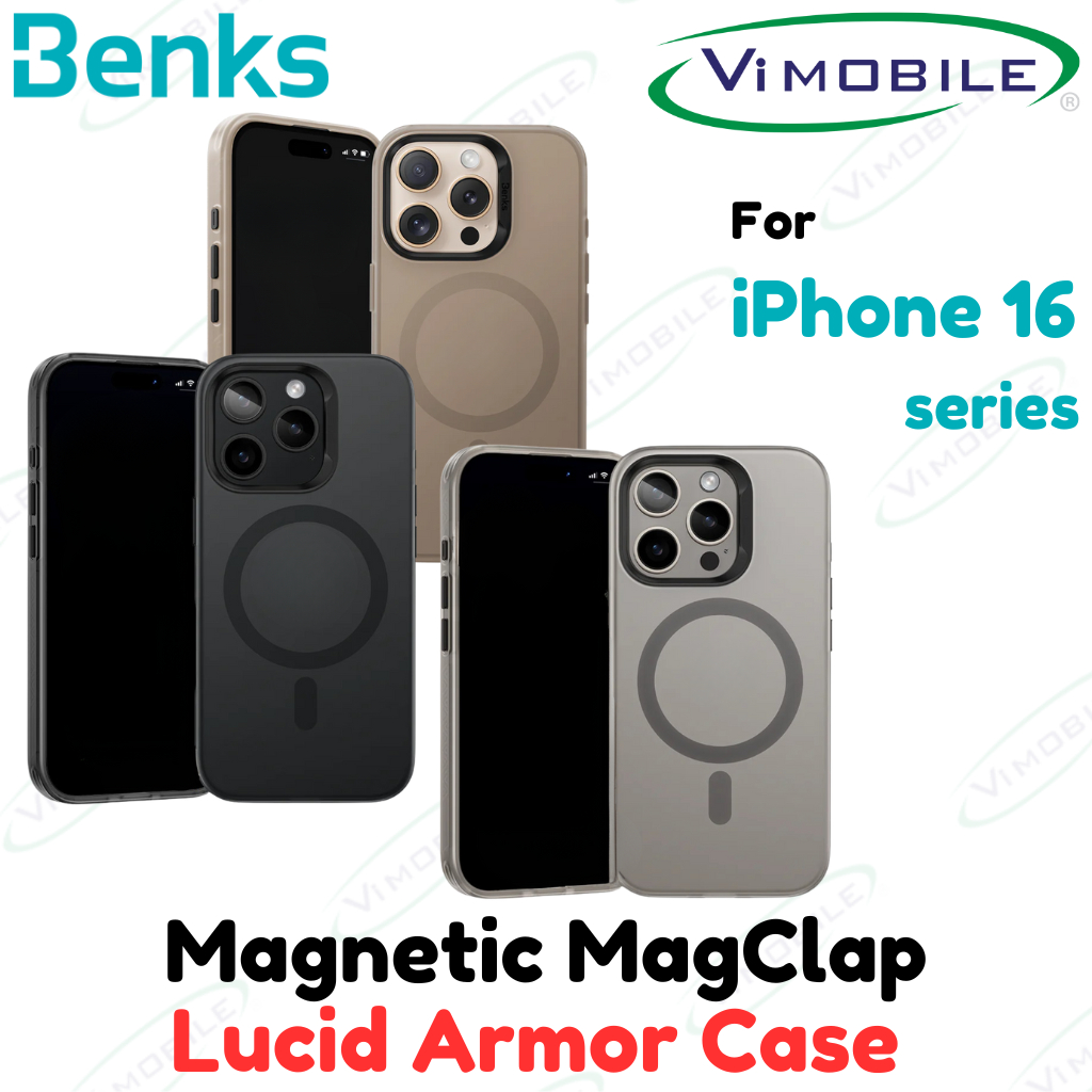 Benks Lucid Armor Case สําหรับ iPhone 16 / iPhone 16 Plus / iPhone 16 Pro / iPhone 16 Pro Max