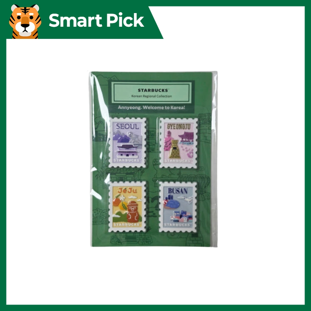 STARBUCKS Korea Partal Collection – พวงกุญแจและแม่เหล็ก Set (Seoul, Jeju, Busan, Gyeongju, Chungcheo