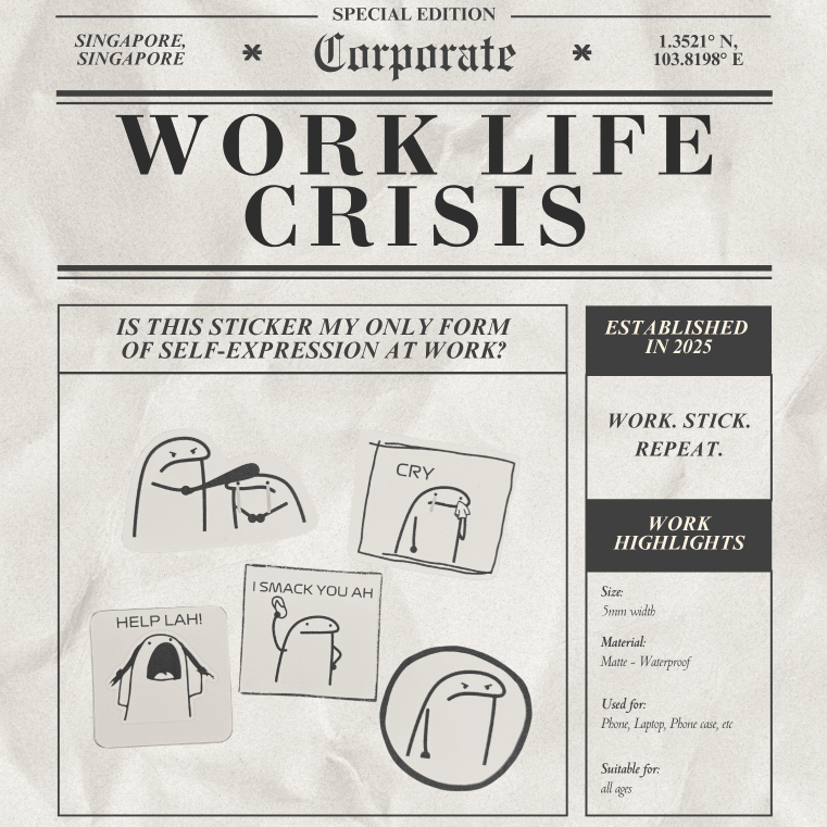 ชุดสติ๊กเกอร์ Work Life Crisis