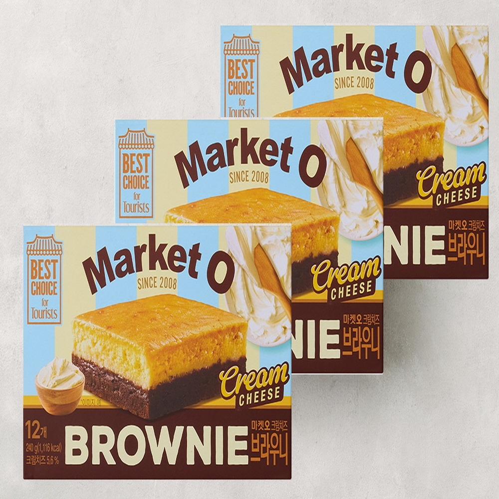 [K-Dessert] Orion Cream Cheese Brownie 12 ชิ้น 3 กล่อง