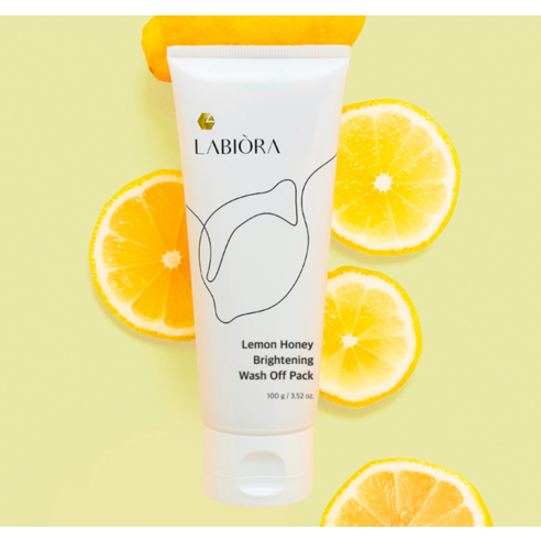 LABIORA Lemon Honey Wash Off Pack 100g / Honey Extract Lemon Pack Exfoliaation Pore Brightening / AH