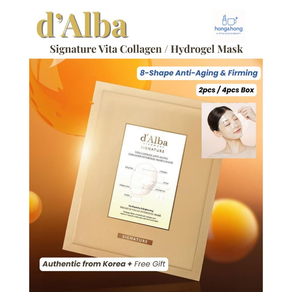 [dAlba] Signature Vita Collagen Hydrogel Mask | 8-Shape Anti-Aging & Firming