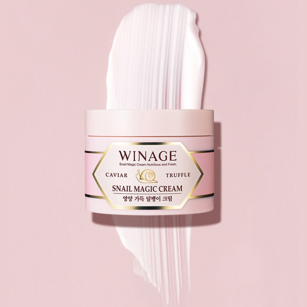 Coreana winage Snail Magic Cream 100ml | Caviar & Truffle Complex Moisturizing & Firming Cream | Snail Mucin Deep Hydration & Nutrition | ไบรท์เทนนิ่ง แอนด์ แอนตี้-ริงเคิล แคร์