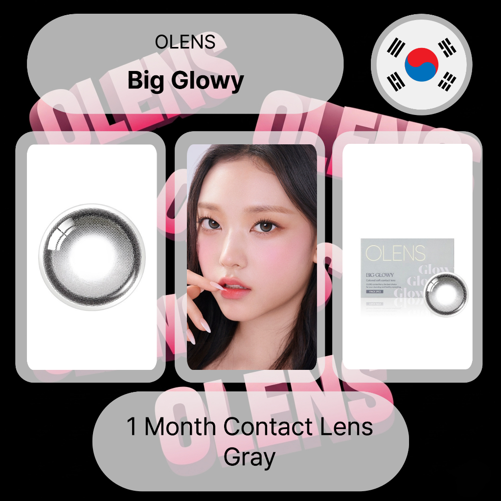 Olens Big Glowy Grey คอนแทคเลนส์รายเดือน