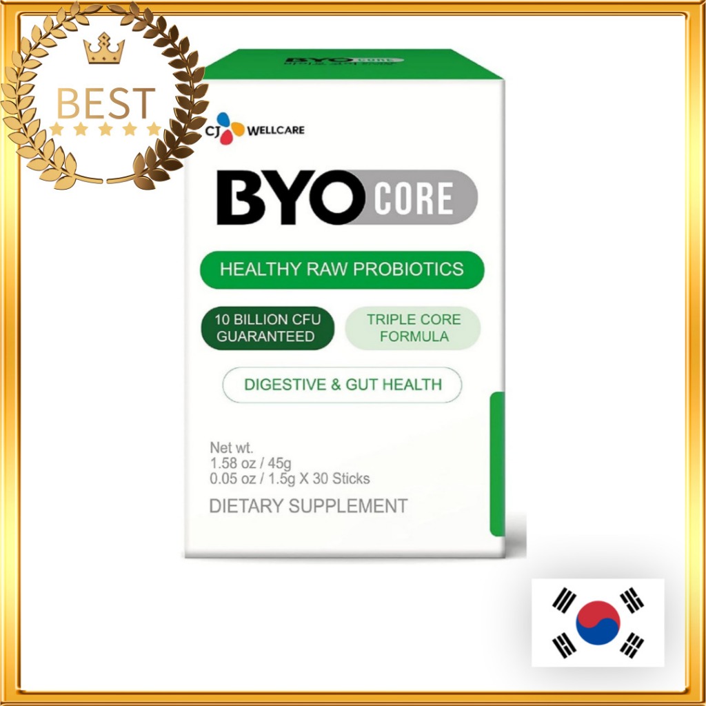 [CJ WELLCARE] BYO CORE 10 Billion Probiotics 1.5g x 30 Sticks โปรไบโอติก แลคโตบาซิลลัส เพื่อสุขภาพ / 10 พันล ้ านโปรไบโอติก สําหรับ ลําไส ้ Gut Health