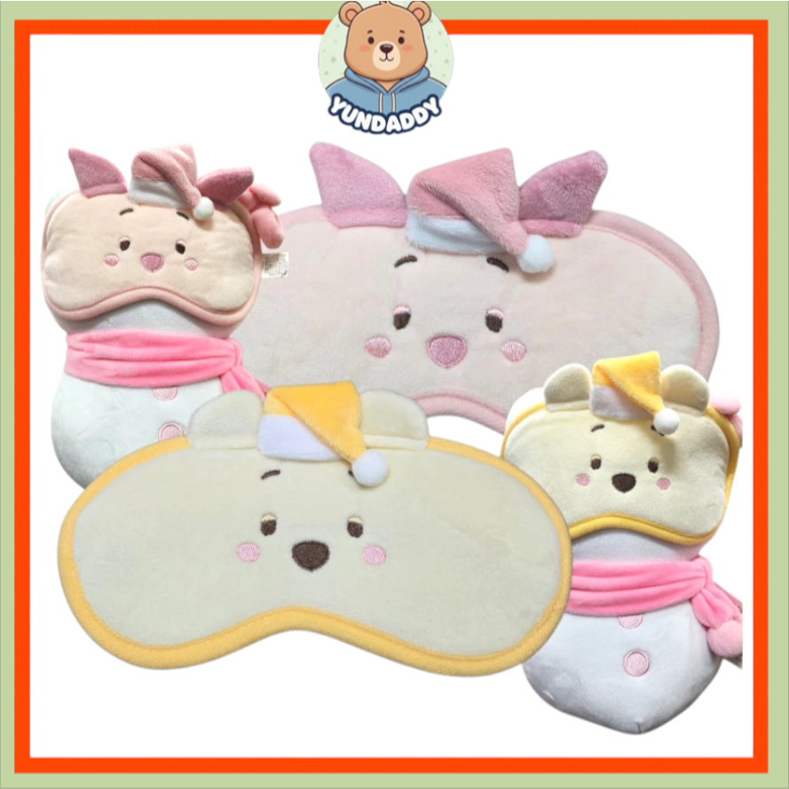 [Disney] Fluffy Sleep Eye Mask Pooh / Piglet