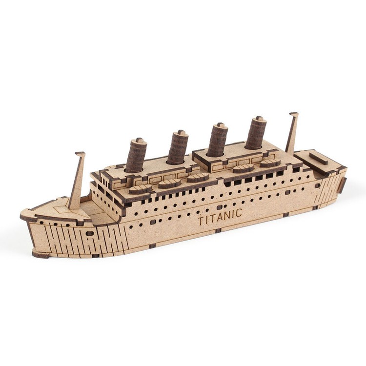Youngmodeler Hobby Wooden Model Kit – Young Planet Titanic, Easy Assembly DIY Ship Puzzle