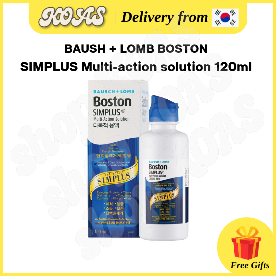 [Bausch + Lomb] Boston Simplus Multi-Action Contact Lens Solution – 120ml
