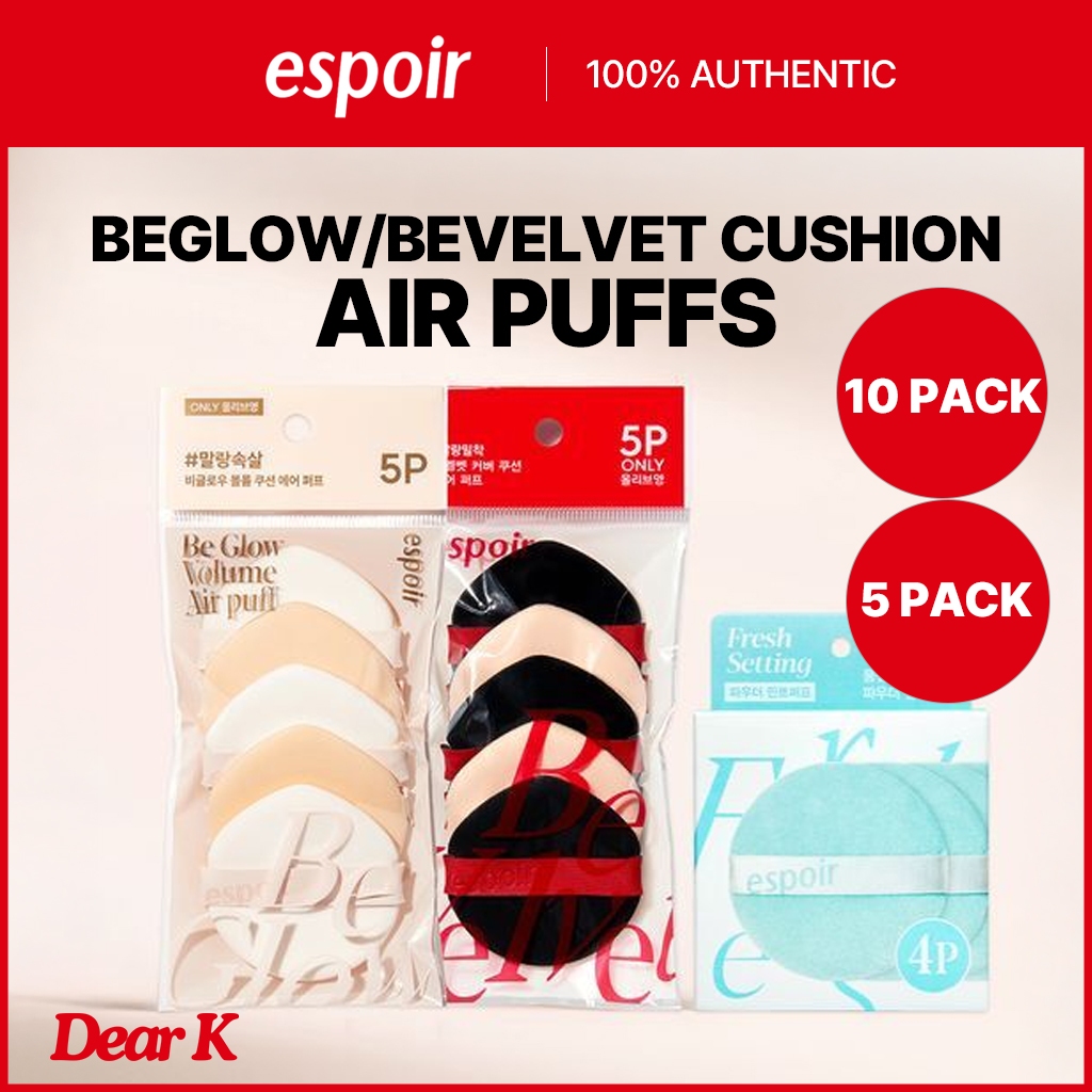 [Espoir] Beglow/Bevelvet Cushion Air Puff & Powder Mint Puff