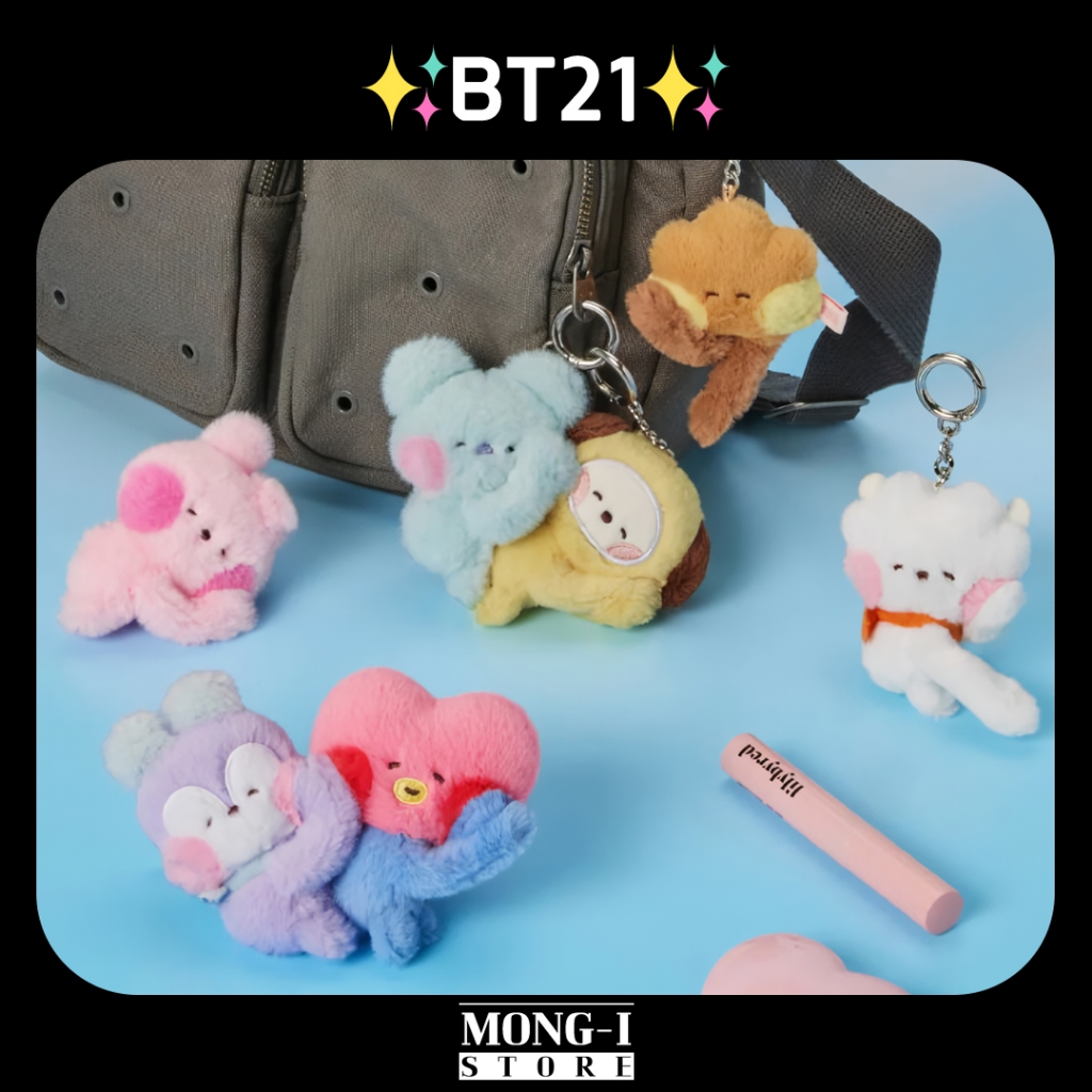 ✨BT21✨mini minini MAGNET PLUSH KEYRING HUG ME