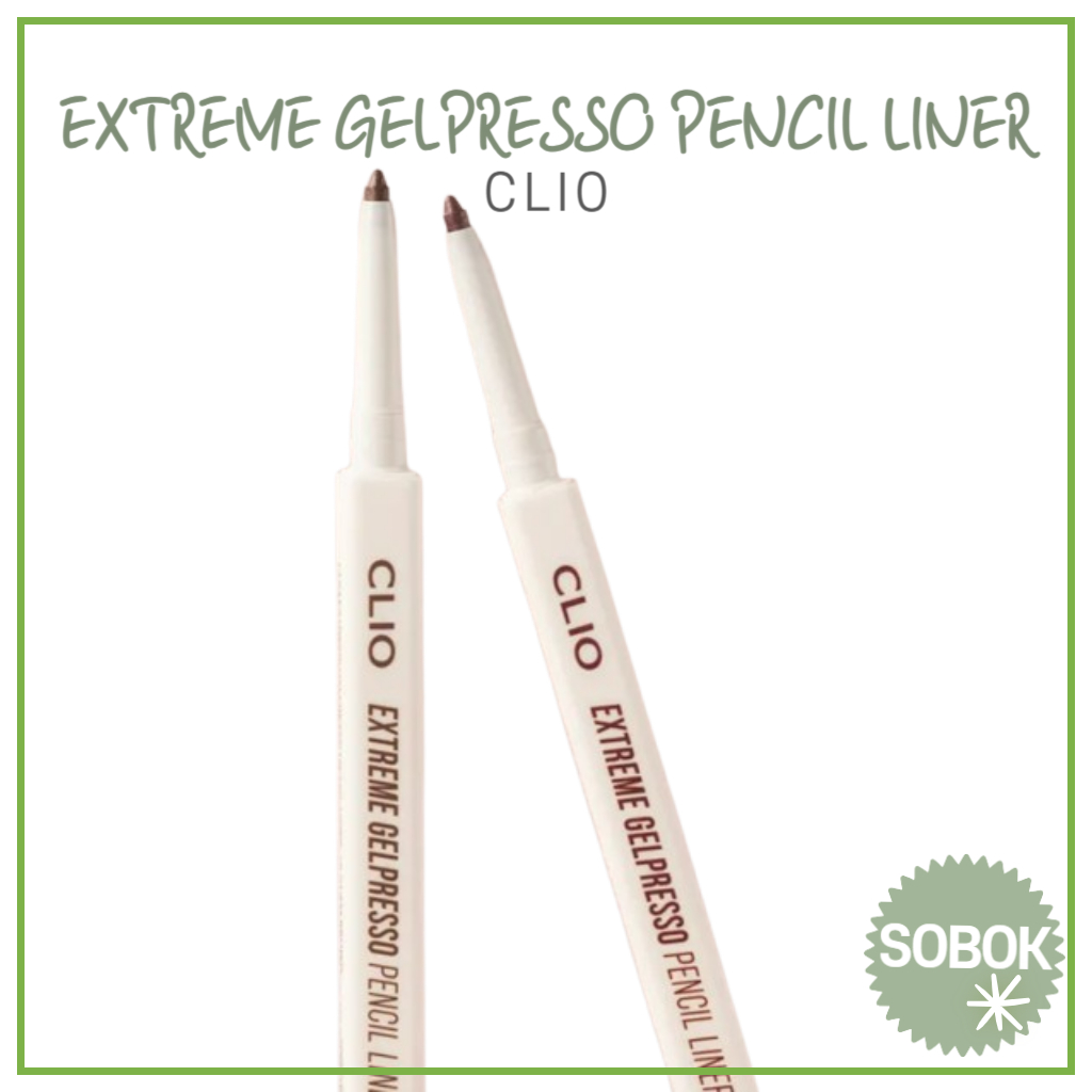 [CLIO] Extreme GELPRESSO ดินสออายไลเนอร์ กันน้ํา ติดทนนาน 6 สี Pencil Liner Eyeliner