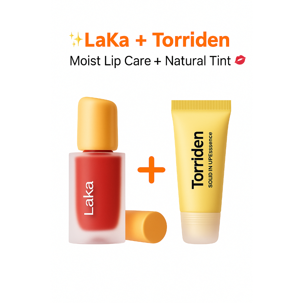 ✨LAKA Fruity Glam Tint Mini + Torriden Ceramide Lip Essence Duo Set | ของแท้จากเกาหลี 🇰🇷✨