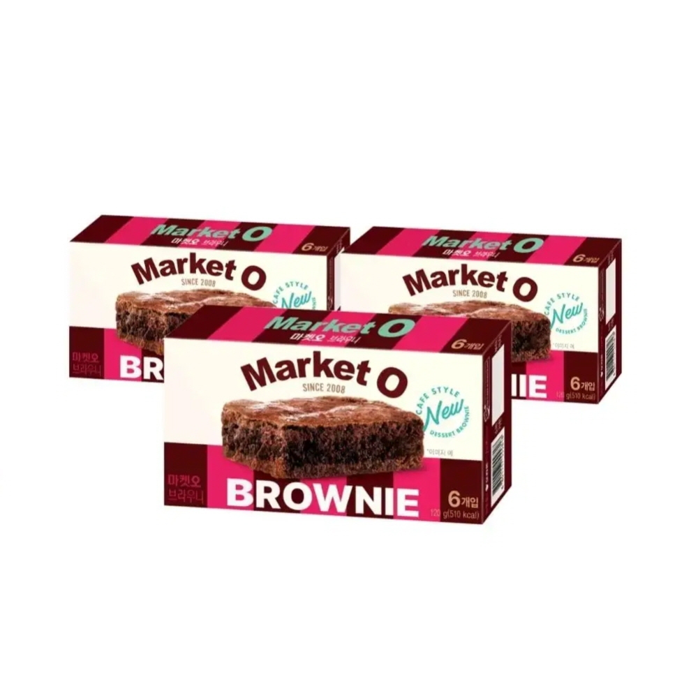 [K-Dessert] Orion Market O Choco Brownie 6 ชิ้น 3 กล่อง