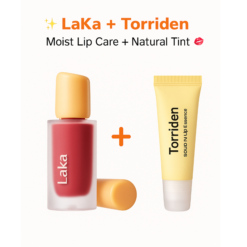 ✨LAKA Fruity Glam Tint Mini + Torriden Ceramide Lip Essence Duo Set | ของแท้จากเกาหลี 🇰🇷✨