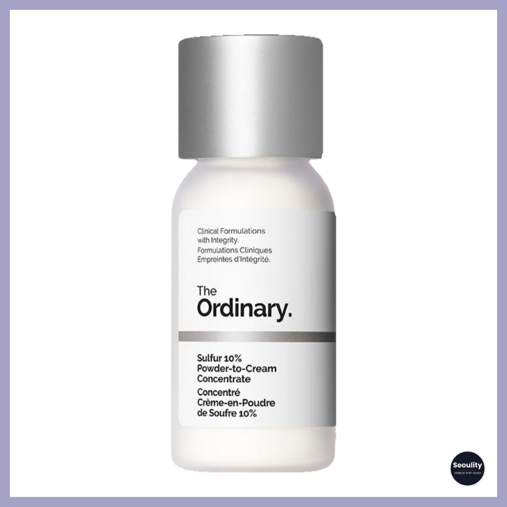 [The Ordinary] Sulfur 10% ผงเป็นครีม 5 กรัม - สูตรดูแลผิวหน้าป้องกันสิว | ผงครีมกำจัดสิวของ The Ordinary 10%