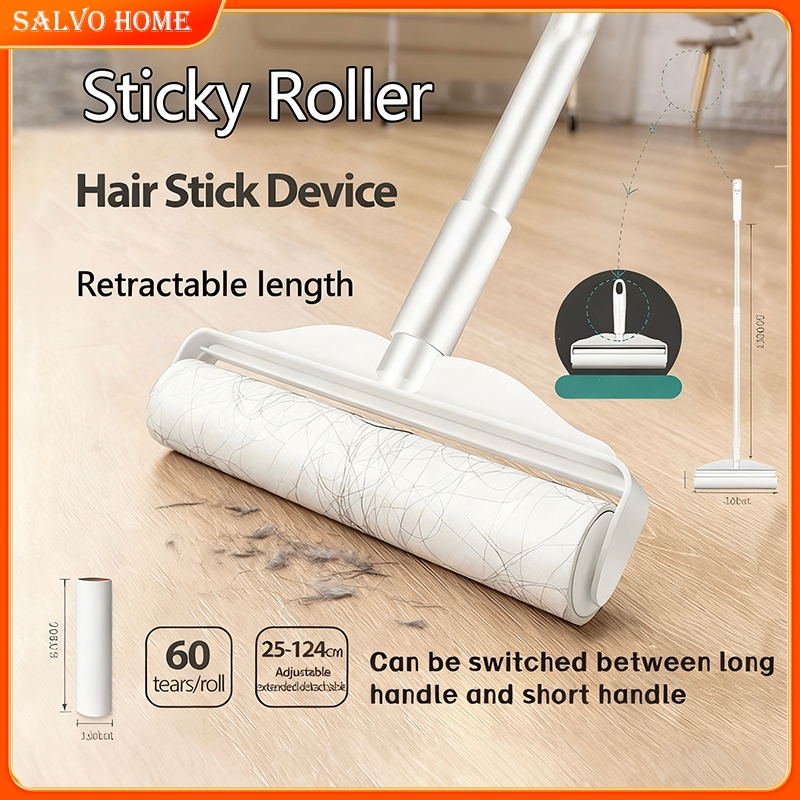 ซาลโว ﻿Strong Sticky Lint Roller เสื้อผ้าผมสัตว์เลี้ยง Roller Dust Remover พร้อมสติกเกอร์รีฟิล