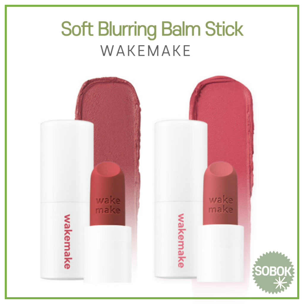 [WAKEMAKE] Soft Blurring Balm Stick 14 สี 3.5g matte lip stick