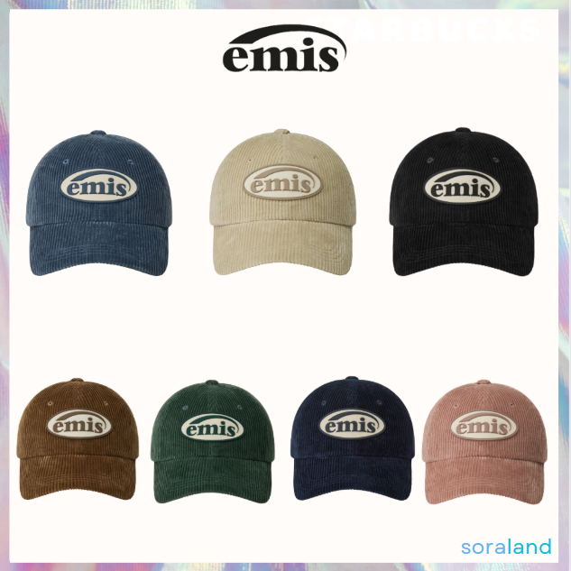 emis RUBBER PATCH CORDUROY BALL CAP (ใหม่)
