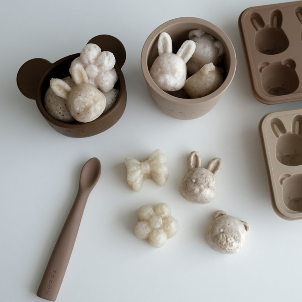 LocoU Baby Food Cube – Animal Series | ถาดแช่แข็งซิลิโคนสําหรับน้ําซุปข้นเด็ก | แม่พิมพ์สัตว์น่ารัก | บีพีเอ-ฟรี พร้อมฝาปิด
