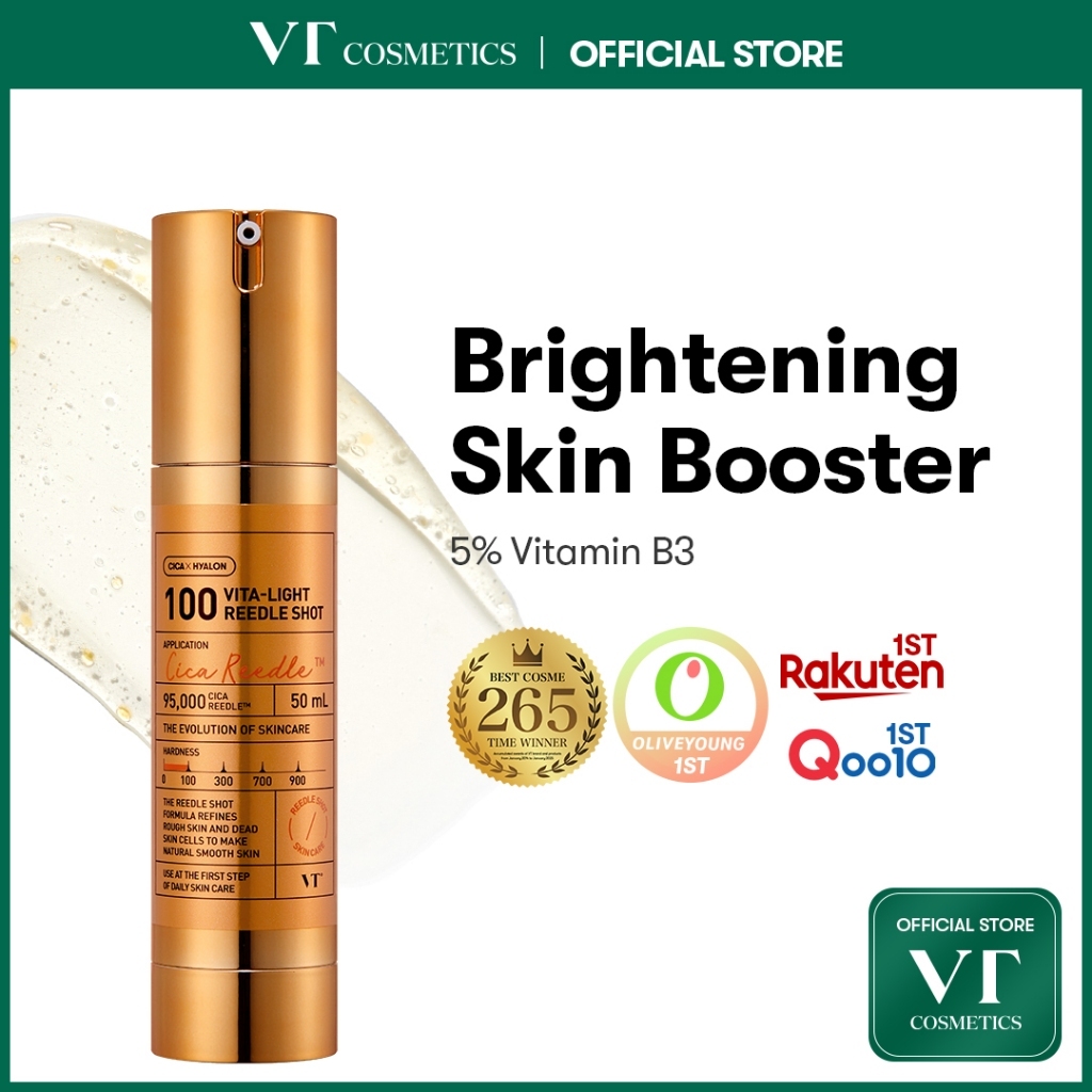 [VT] Vita-light REEDLE SHOT(รีเดิลช็อต) 100 50 มล. เซรั่มวิตามินซี, วิตามินบี3, วิตามินอี[Official Flagship]