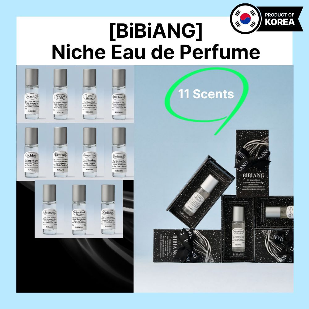 [BiBiANG] Niche Eau de Parfum 10ml | น้ําหอมมินิเกาหลี | ของขวัญกลิ่นหอมธรรมชาติติดทนนาน K-beauty