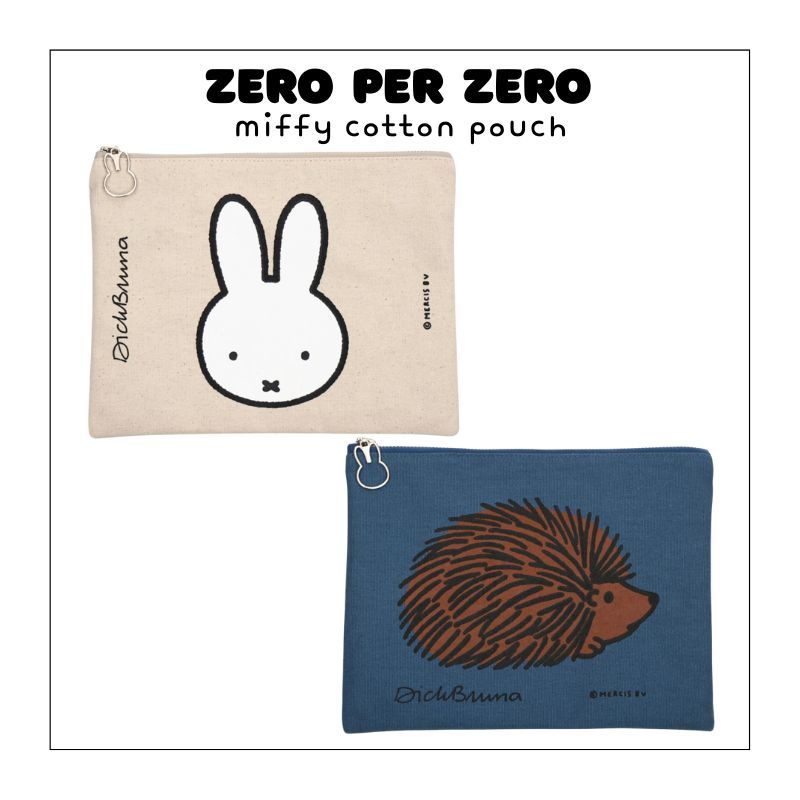 [ZERO PER ZERO] กระเป๋าผ้า Miffy/ สีขาว | ลายกระต่ายน่ารัก eslite誠品