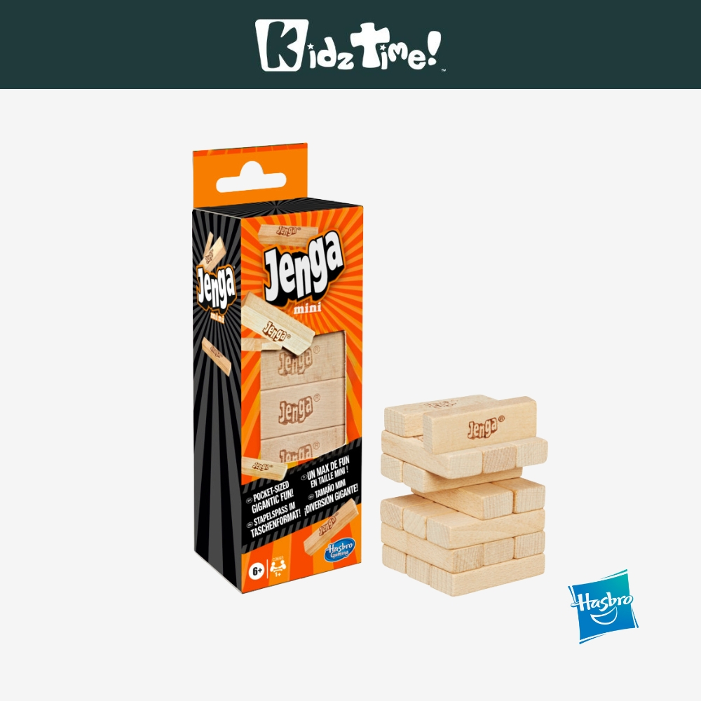 Jenga Mini เกมบล็อกไม้ขนาดพกพาที่เป็นมิตรต่อการเดินทางสําหรับเด็กและครอบครัวขนาดกะทัดรัดและพกพาสะดวก