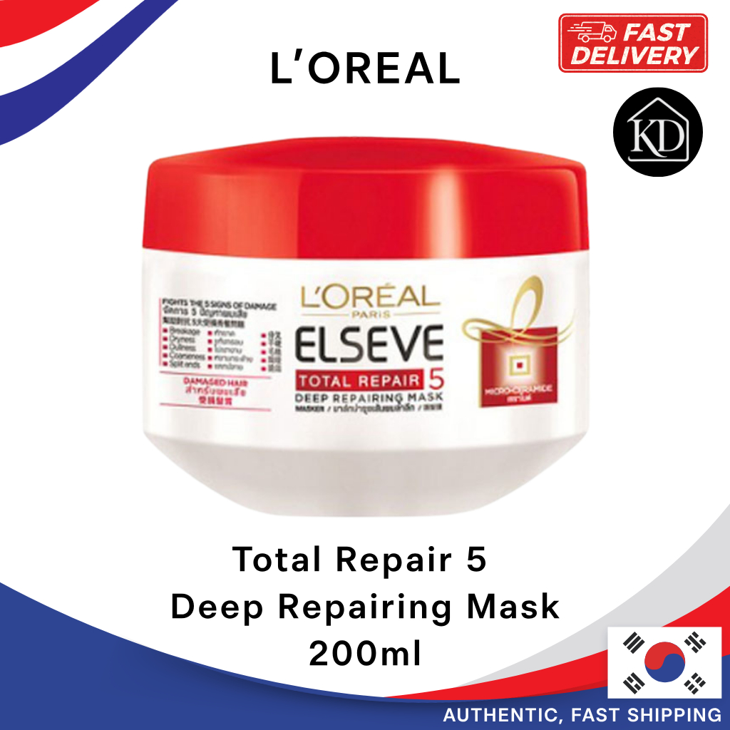 [Lreal] Total Repair 5 Deep Repairing Mask 200ml – Hair Pack