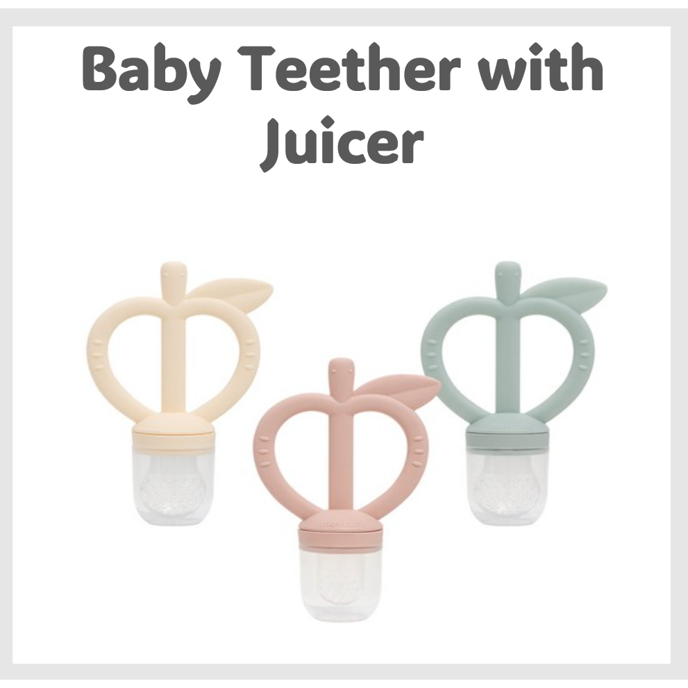 [MOYUUM] Baby Apple Peach Teether with Juicer [NO.853]