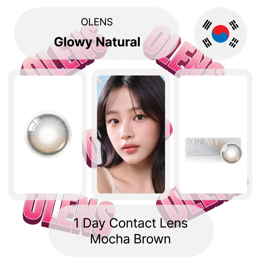 Olens Glowy Natural Mocha Brown คอนแทคเลนส์รายวัน