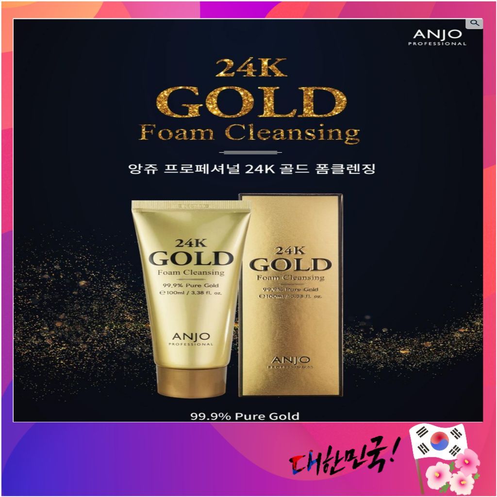 [ANJO] 24K Gold Foam Cleanser 100ml