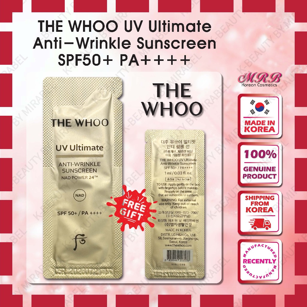 [SAMPLE] UV Ultimate Anti-Wrinkle Sunscreen 1ml*10 30 60(ขนาดเดินทางมา)