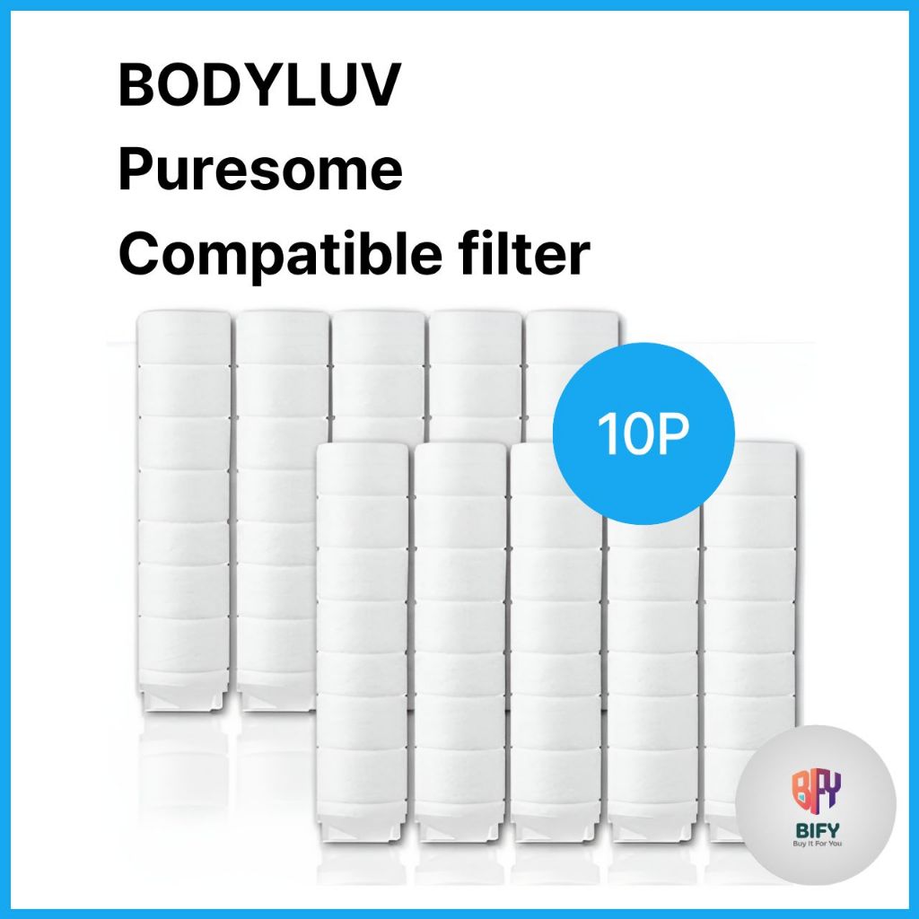[ตัวกรองที่เข้ากันได้]BODYLUV Puresome / Dr.Piel Shower head ไส้กรองที่รองรับ Refill Rust Impurries Removal