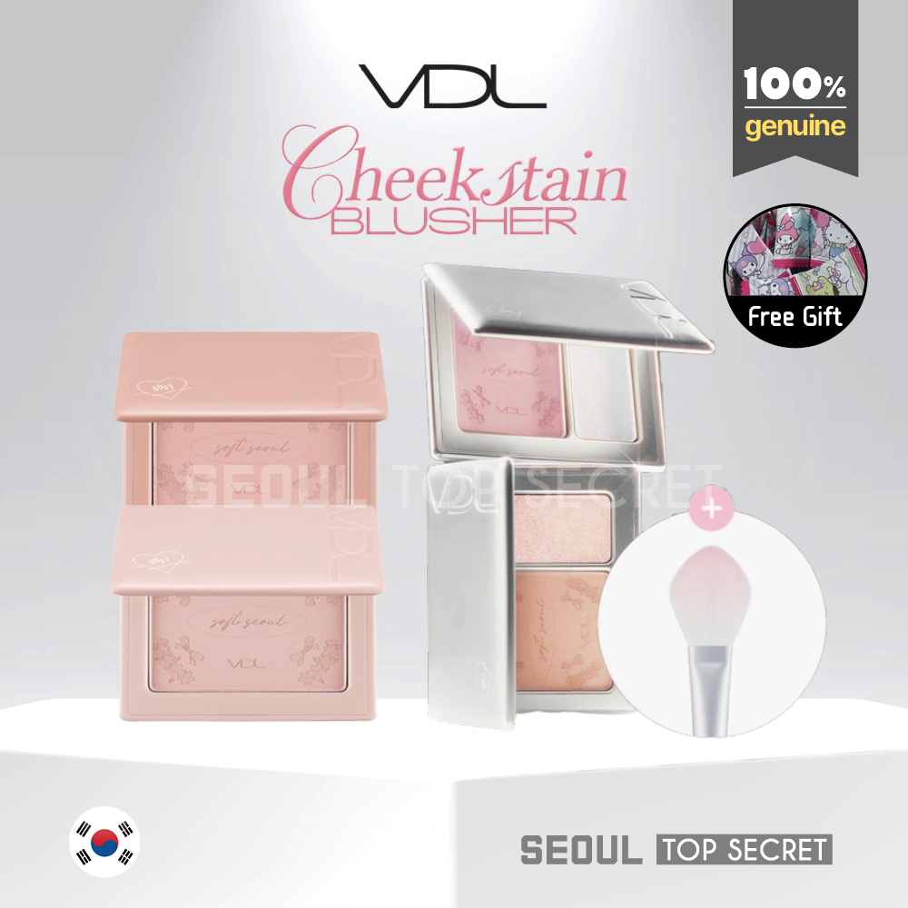 [VDL] (SOFT SEOUL EDITION) VDL Cheekstain Blusher + Triangle Brush