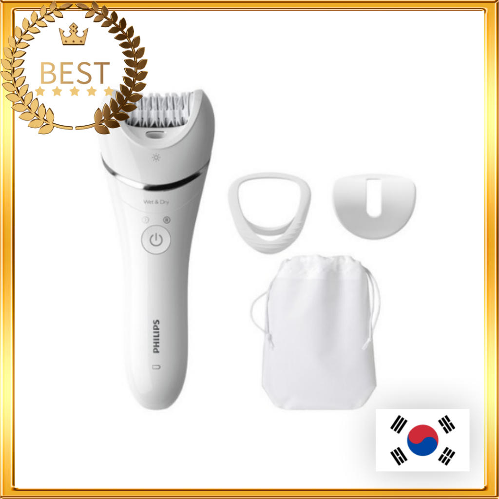 [PHILIPS] เครื่องกําจัดขน 8000 Series เครื่องกําจัดขนแบบเปียกและแบบแห้ง BRE700/00