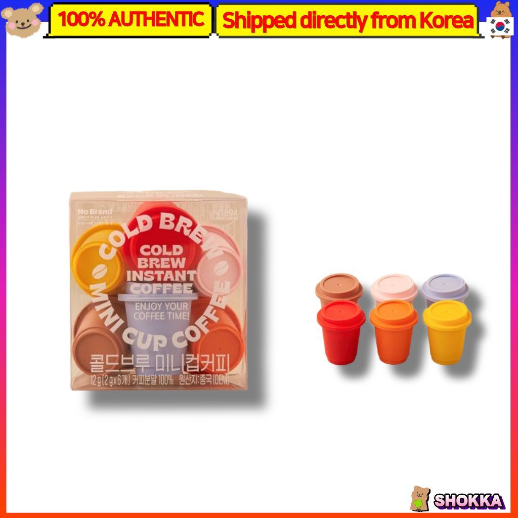 No Brand Cold Brew Mini Cup Coffee – 6 ถ้วย (2g  6)