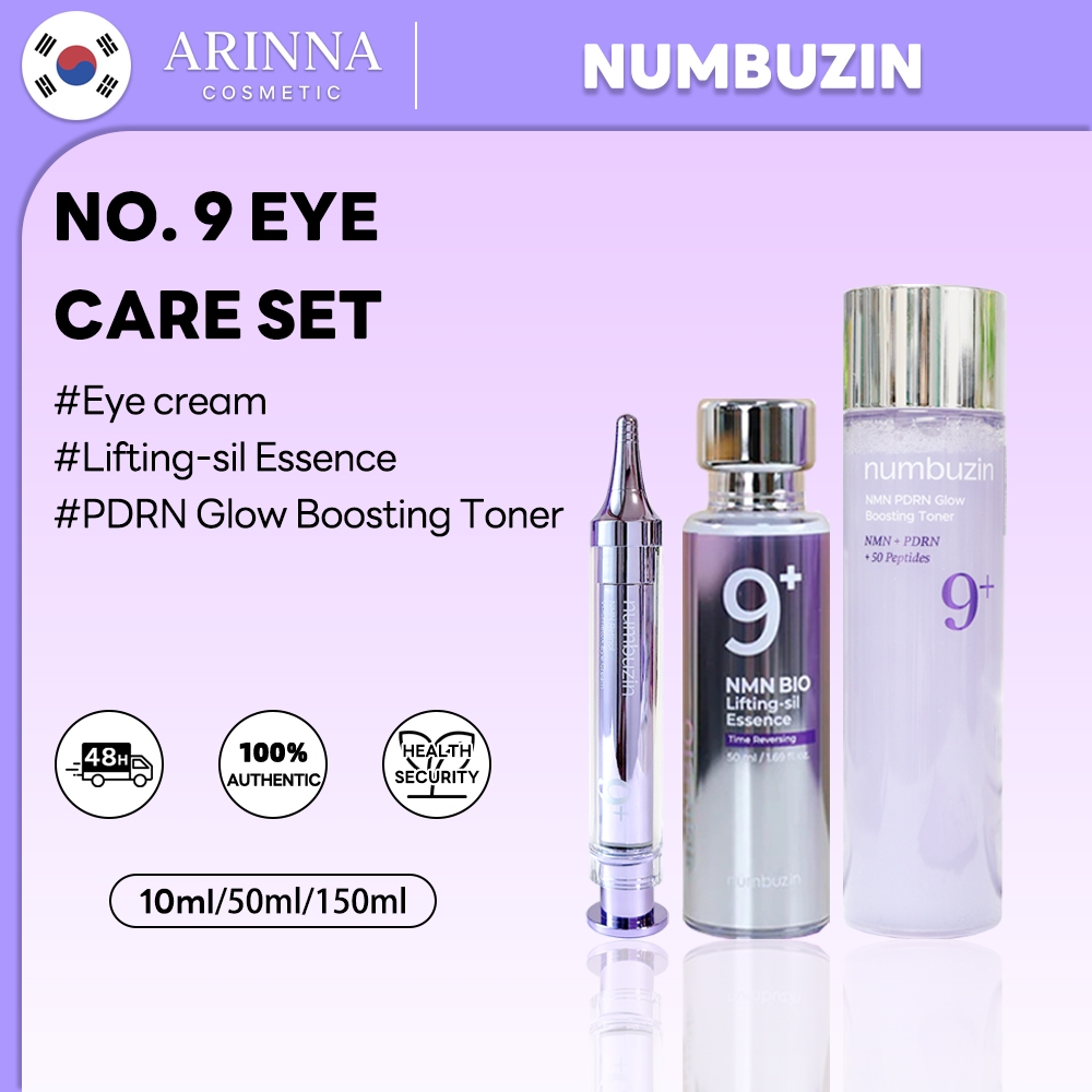 [Numbuzin] เบอร์ 9 Eye Care Set PDRN Toner/GLOW/Retinol eyecream ราคา ถูกที่สุด ดีลบีเคเค