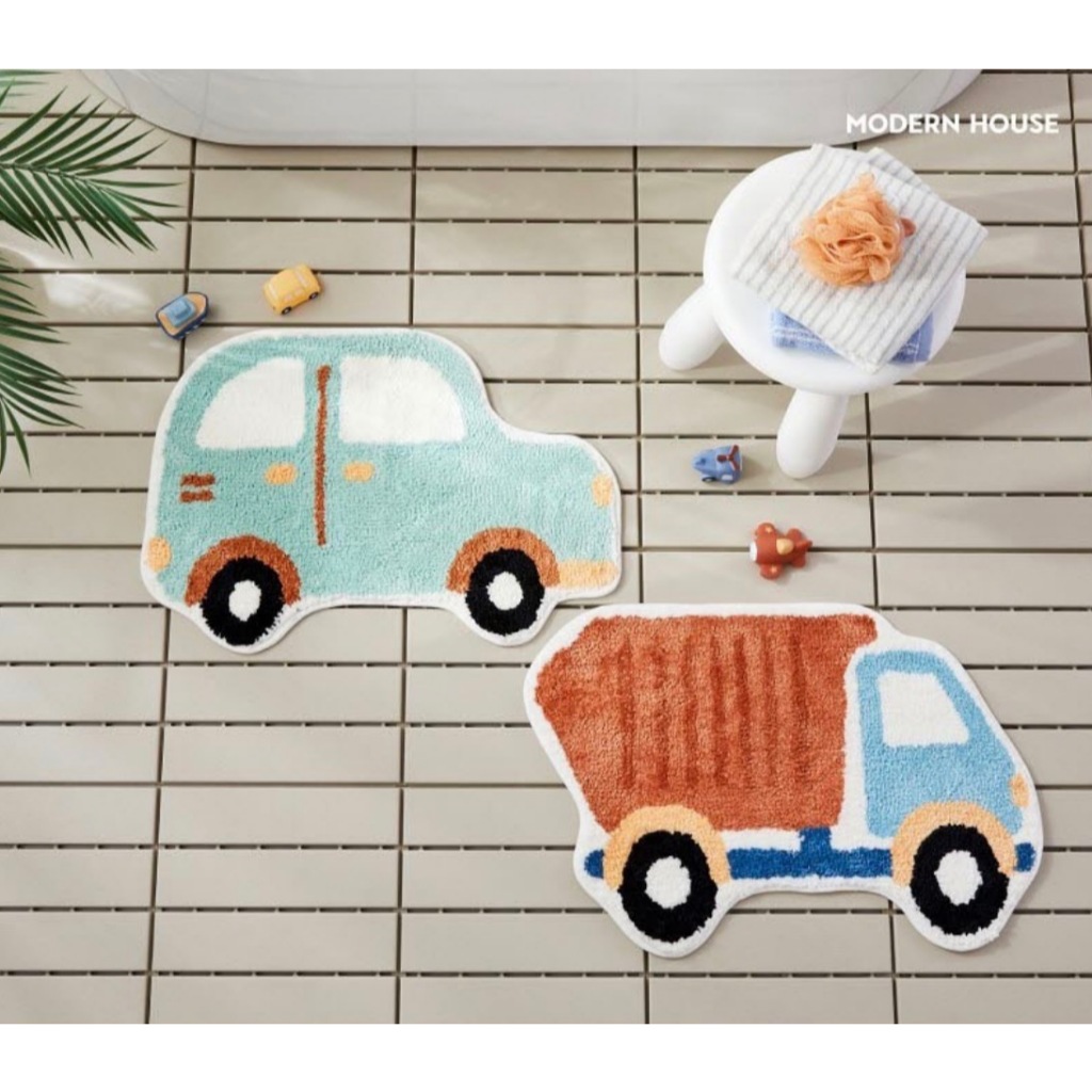 [ Modern House ] Vroom Vroom Car Tufted Bath Mat