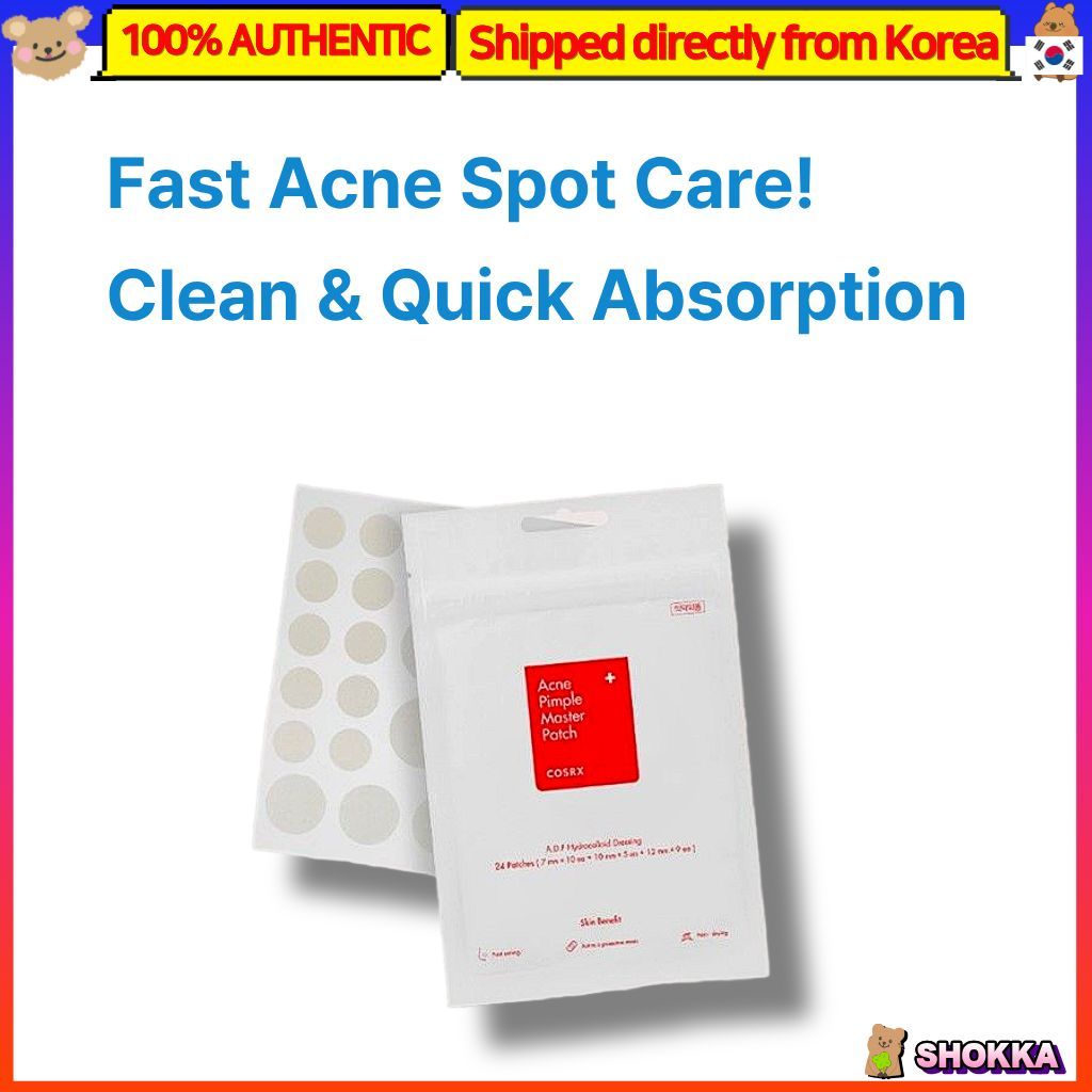 COSRX Acne Pimple Master Patch 24 ชิ้น Hydrocolloid Spot Patch สําหรับ Fast Absorption & Intensive C