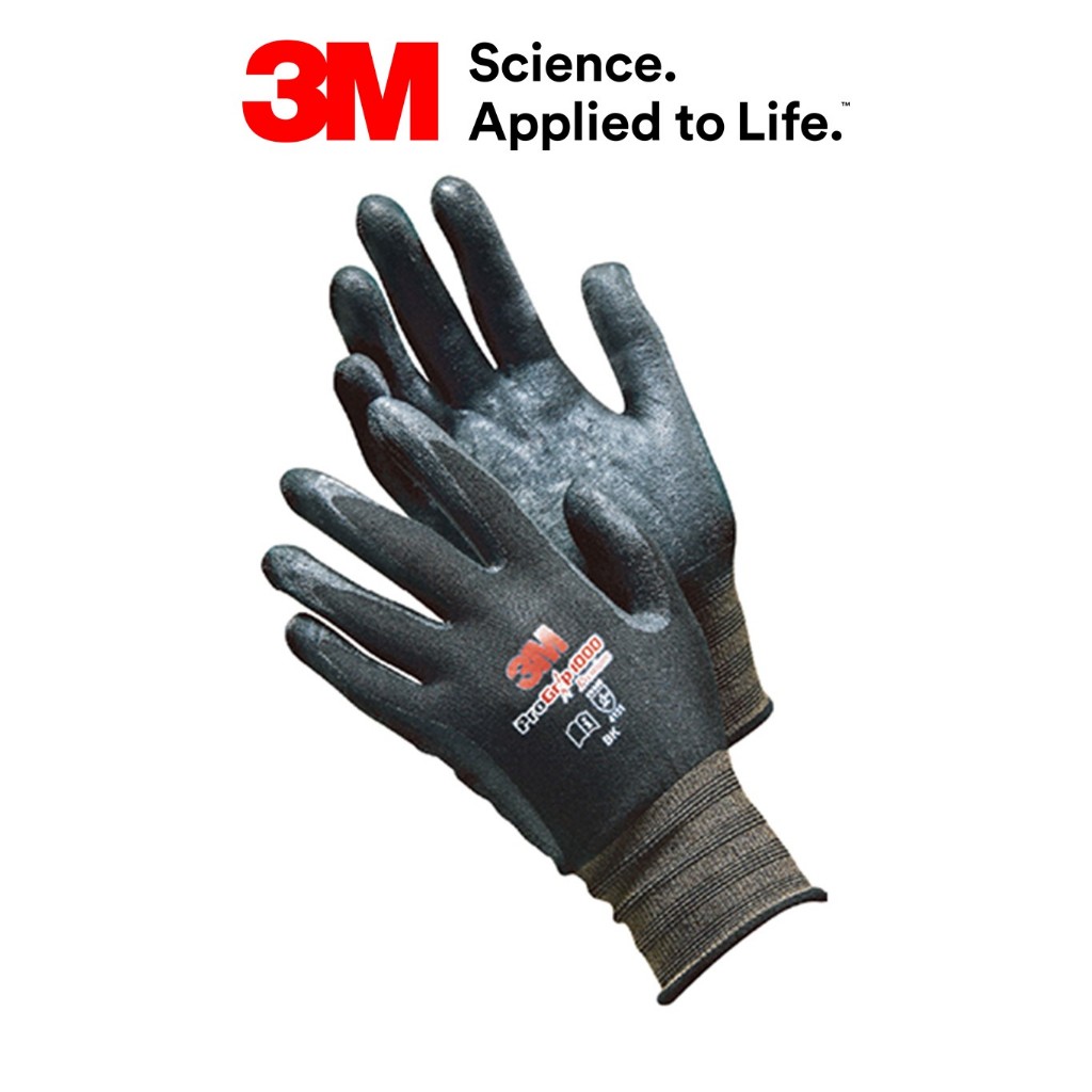 [3M] ถุงมือ Pro Grip ถุงมือเซฟตี้ EN388 / 3 รุ่น กันลื่น ทนทาน ใส่สบาย