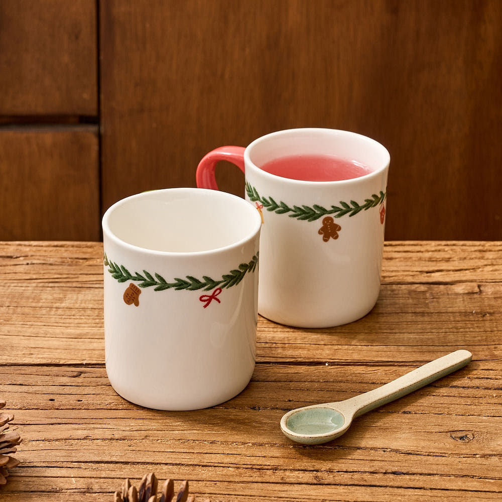 [2P Set] Modern House Christmas Cozy Winter Mug 320ml 2P Set
