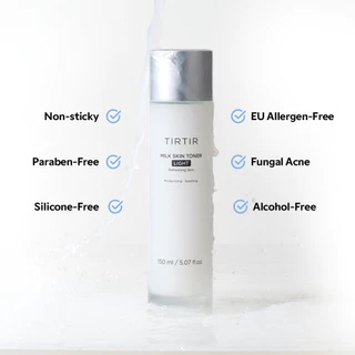 [TIRTIR] Milk Skin Toner Light 150 มล. / 50 มล. / 20 มล. (น้ําหนักเบา, ไนอะซินาไมด์ 4%, ไม่เหนียวเหนอะหนะ, ดูแลสิว, กระชับรูขุมขน, ควบคุมความมัน)