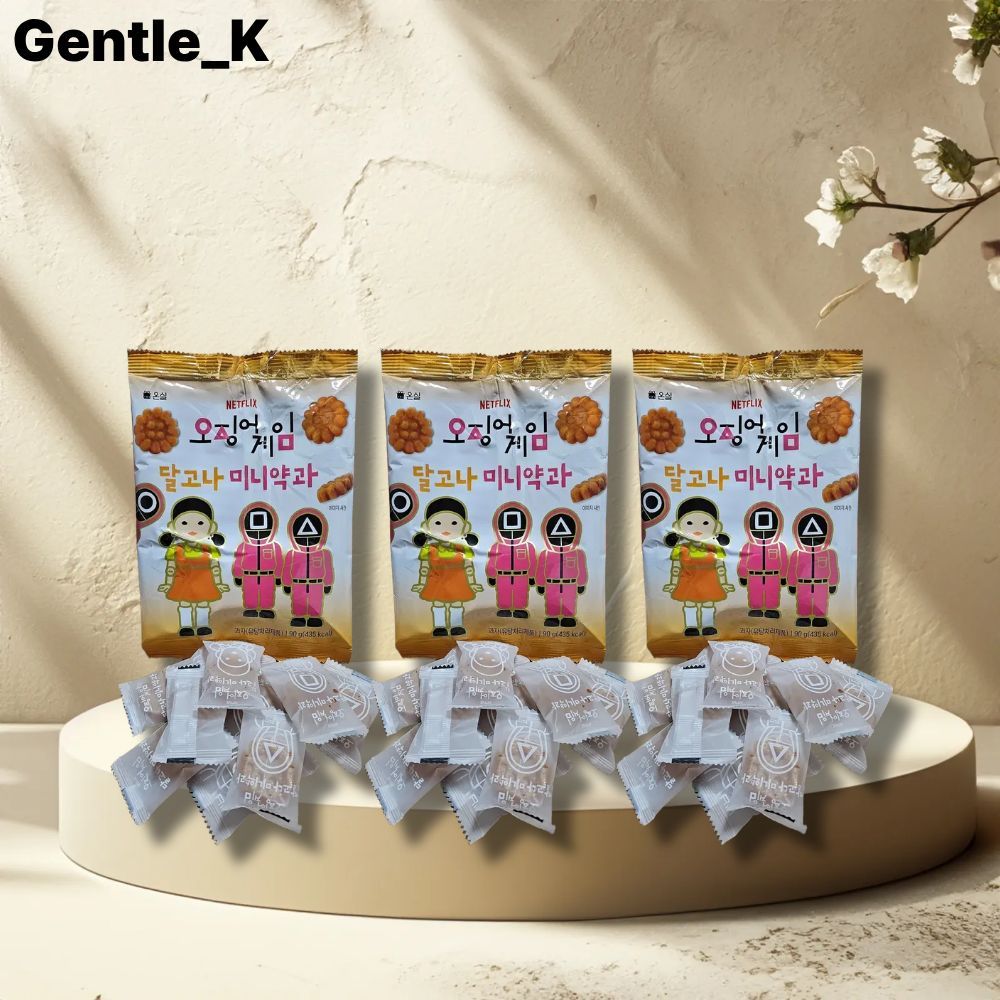 Netflix Squid game dalgona mini yogawa 90g x 3ea จากเกาหลี / ขนมเกาหลี /onsil