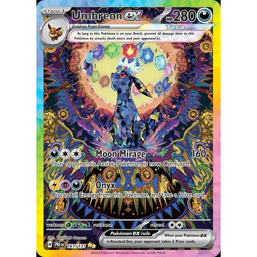 การ์ด Umbreon EX Pokemkon การออกแบบ PTCGP