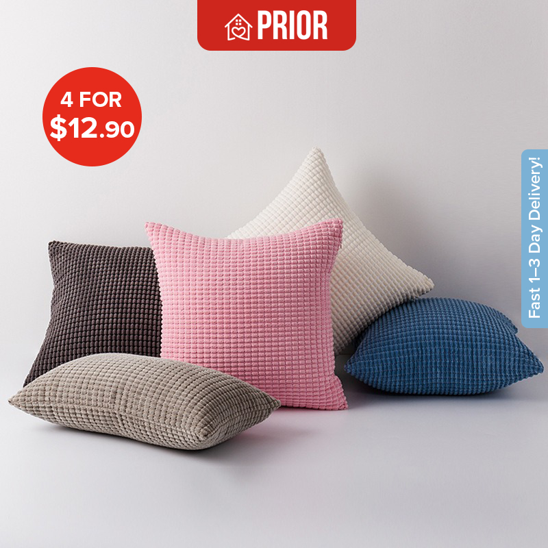 [ผู้ขาย SG] ปลอกหมอนอิง 45x45 ซม.โซฟานุ่มปลอกหมอนตกแต่งโยนหมอน Minimalist Home SG ผู้ขาย
