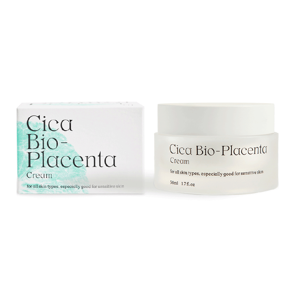 Natural Derma Project Cica Bio-Placenta Cream 50ml – ครีมบํารุงผิวหน้า Vegan Repair & Calming สําหรั